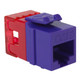 CAT6 RJ45 Keystone Jack for HD Style - Purple, Single IC1078F6PR CAT6 RJ45 Keystone Jack for HD Style - Purple, Single IC1078F6PR